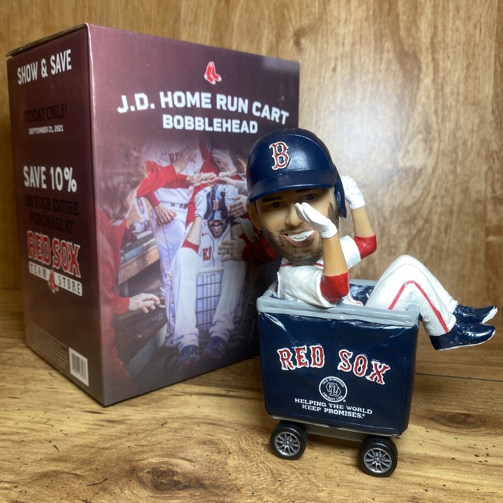 SGA Red Sox Bobblehead J.D. Martinez Home Run Cart New in Box ~MINT~ Now on Mets